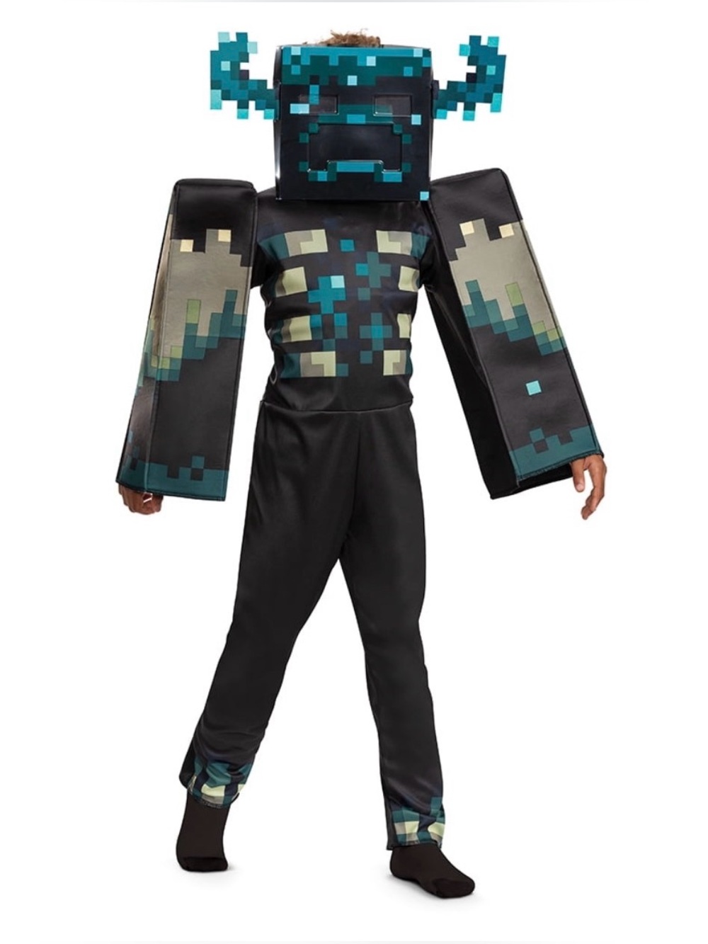 Disguise Minecraft Warden Deluxe Costume for Kids XS 4/5 BNWT